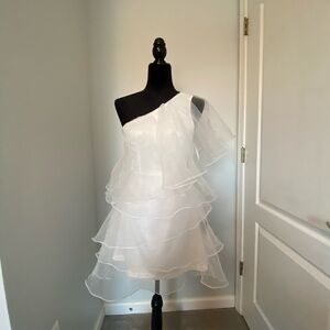 Lulu's White Tiered Dress